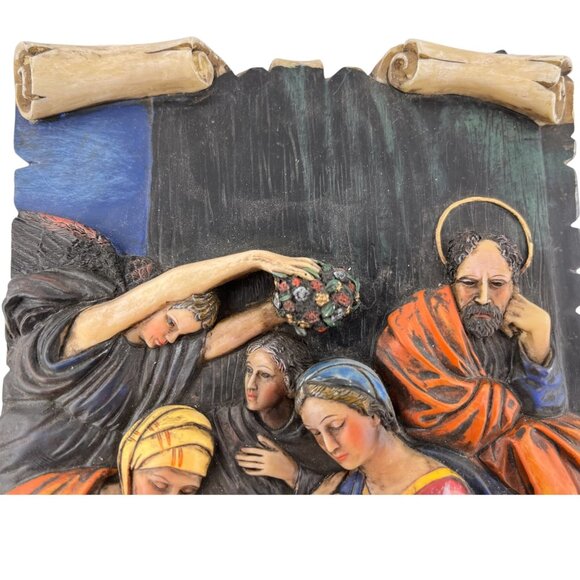 Religious‎ 3D Hanging Scroll Design Wall Art - A Family Prayer - Picture 4 of 11